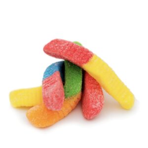 Delta-8 Rainbow Gummy Worms