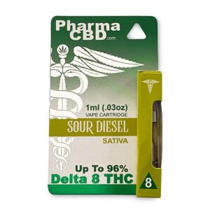 PharmaCBD Sour Diesel Delta-8-THC Vape Cartridge